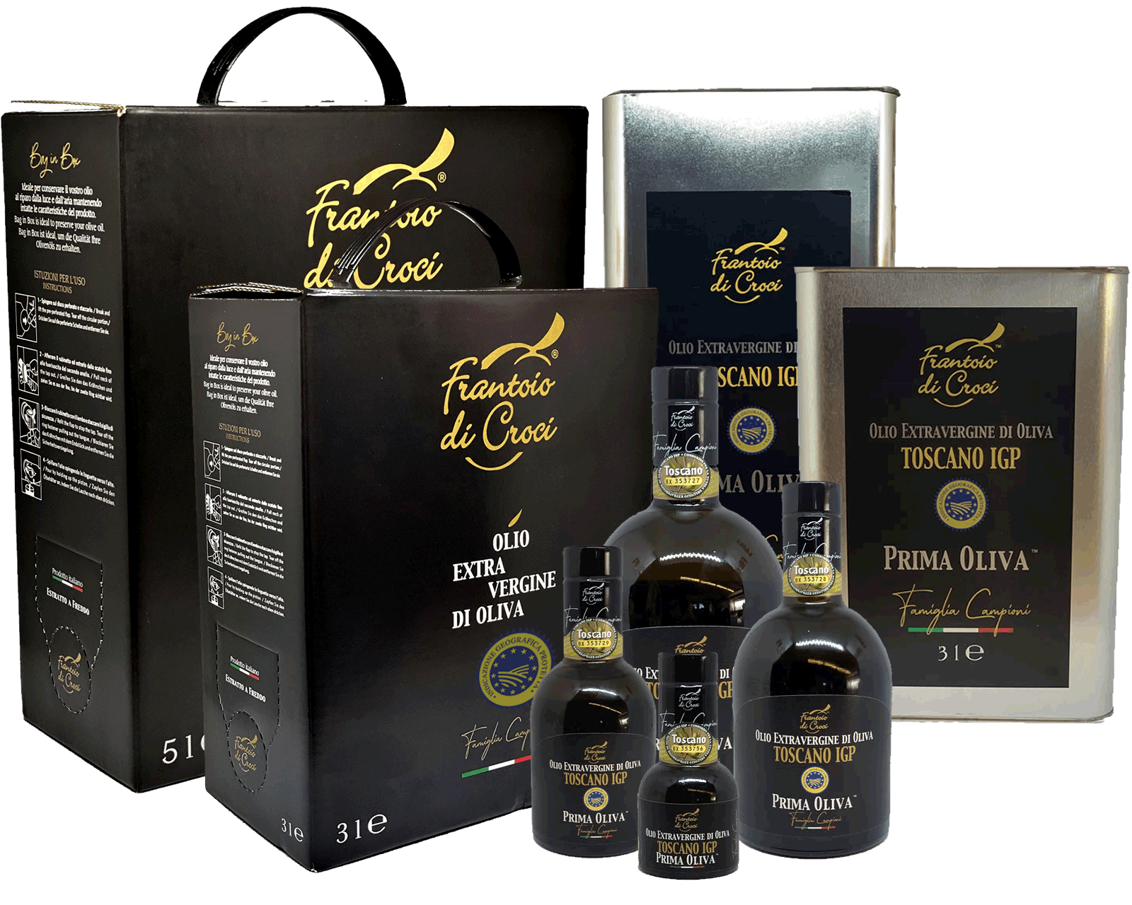 Olio Extra Vergine di Oliva Prima Oliva IGP Toscano